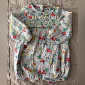 Spring Meadow Smocked Romper